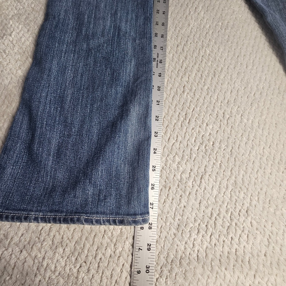 Levis 715 Jeans Girls 16.5 Plus Bootcut Blue Dark Wash Adjustable Waist - Picture 9 of 11